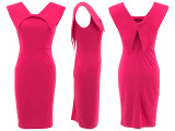 SC Sleeveless Square Neck Back Zipper Split Dress SFY-2770