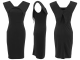 SC Sleeveless Square Neck Back Zipper Split Dress SFY-2770