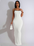 SC Sexy Sling Contrast Color Slim Maxi Dress SFY-449