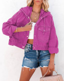 SC Drawstring Hooded Loose Denim Coat GYAN-606