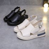 SC Muffin Thick Bottom Slope Heeled Shoes GYUX-7899