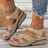 SC Fish Mouth Open Toe Non-Slip One Buckle Sandals GYUX-F21
