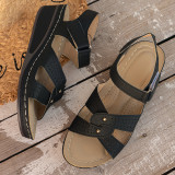 SC Fish Mouth Open Toe Non-Slip One Buckle Sandals GYUX-F21