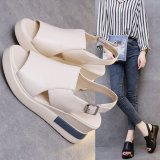 SC Muffin Thick Bottom Slope Heeled Shoes GYUX-7899