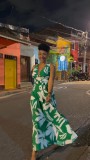 SC Sleeveless Print Big Swing Maxi Dress NY-10775