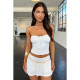 SC Sexy Solid Color Pleated Two Piece Skirts Set ASL-6717