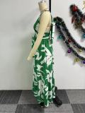 SC Sleeveless Print Big Swing Maxi Dress NY-10775