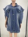 SC Fashion Denim Sleeveless Loose Coat YH-5354