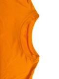 SC Solid Color Split Long Tops And Shorts Two Piece Set ME-8512