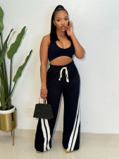 SC Casual Sport Solid Patchwork Straight Pant MIL-T119