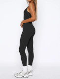 SC Solid Color Sling Tight Jumpsuit MZ-2858