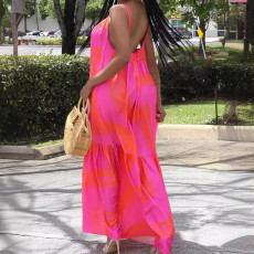 SC Sexy Sling Loose Backless Maxi Dress SFY-444