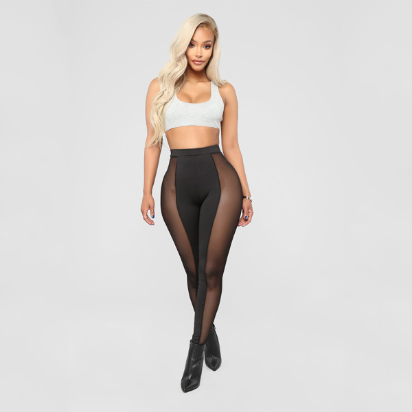 SC Sexy Tight Mesh Patchwork Sport Pants GOSD-6393