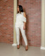SC Solid Irregular Tops And Pants Two Piece Set LDS-3306