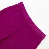 SC Solid Color Tight See Through Two Piece Pants Set MXBF-K23ST157