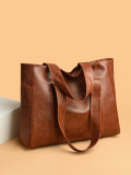 SC PU Soft Leather Handheld Tote sShoulder Bag HCFB-10054