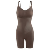 SC Solid Color Sling Slim Shaping Romper GYWU-P801