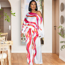 SC Fashion Slash Shoulder Long Sleeve Jumpsuit SMR-12225