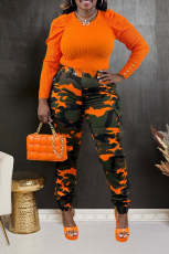 SC Fashion Camouflage Print Pocket Pant OD-8635