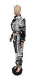 SC Fashion Print Long Sleeve Loose Two Piece Pants Set WSYF-5810