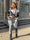 SC Fashion Print Long Sleeve Loose Two Piece Pants Set WSYF-5810