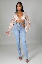 SC Back Waist Hollow Out Sexy Jeans GQDH-1000