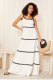 SC Line Patchwork Loose Sling Dress XHXF-407