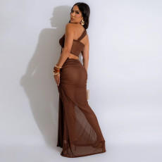 SC Sexy See-through Irregular Dress(With Panties) CYA-901239