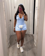 SC Casual V Neck Sleeveless Romper TR-1313