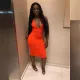 SC Solid Sleeveless Deep V Neck Midi Dress LSL-0004