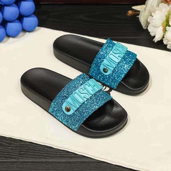 SC Cowhide Non-slip Letter Sandals GDLW-777