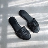 SC Mesh Patchwork Flat Sandal Slippers GDLW-816