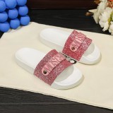 SC Cowhide Non-slip Letter Sandals GDLW-777