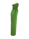 SC Sexy Solid Color Wrap Chest Wide Leg Jumpsuit ANDF-AD0605