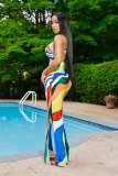 SC Multicolor Print Sleeveless Maxi Dress XHXF-411