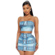 SC Sexy Wrap Chest Tops And Skirts Two Piece Set CYA-901282