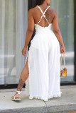 SC Solid Color Sling V Neck Jumpsuit MK-C3207