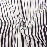 SC Stripe Print Long Sleeve Maxi Dress GAXB-A228DS