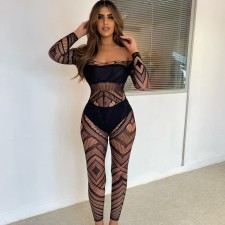 Sexy Seductive See-through Mesh Jumpsuit GAXB-A072JP
