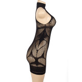 SC Lace Hollow Out Lingerie Mini Dress GAXB-A070DS