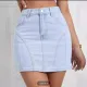 SC Fashion Solid Denim Half Body Skirt GKNF-TS-2324