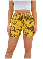 SC Fashion Print Slim Denim Short GKNF-TSQ-122
