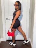 SC Solid Tank Top And Drawstring Shorts Sport Suit GYSL-5269