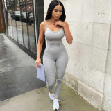 SC Solid Color Yoga Sport Sling Jumpsuit GYSL-19927