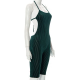 SC Sexy Tie Up Backless Halter Romper GYSL-5267