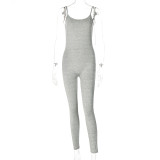 SC Solid Color Yoga Sport Sling Jumpsuit GYSL-19927