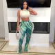 SC Print Tassel Casual Staight Pants ZSD-0682