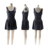SC Tie-Dye Print Camisole Patchwork Mini Dress (with Safety Pants) SFY-HY104