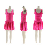 SC Tie-Dye Print Camisole Patchwork Mini Dress (with Safety Pants) SFY-HY104