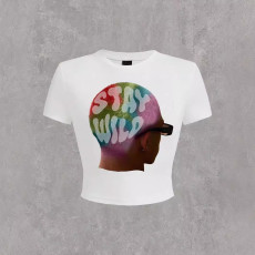 SC Casual Print Short Sleeve T Shirt GXJL-H0002